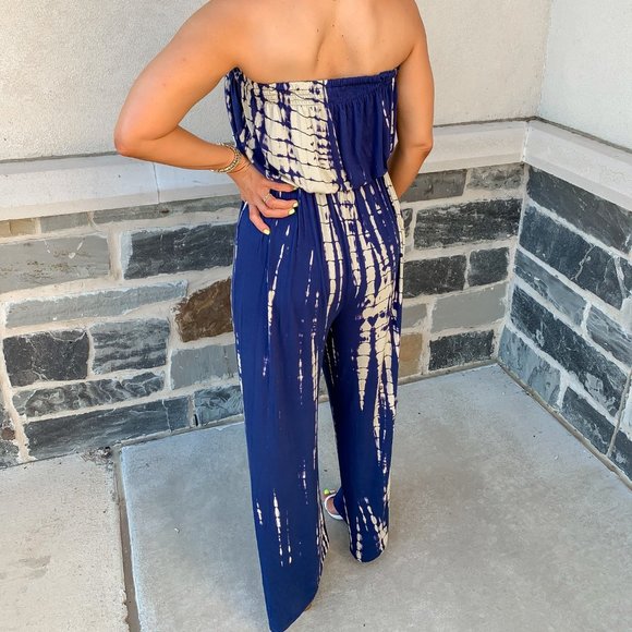 High Tide Off The Shoulder Jumpsuit - Picture 3 of 7